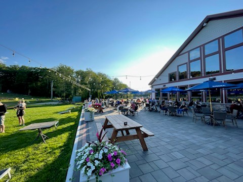 Outdoor dining evening
